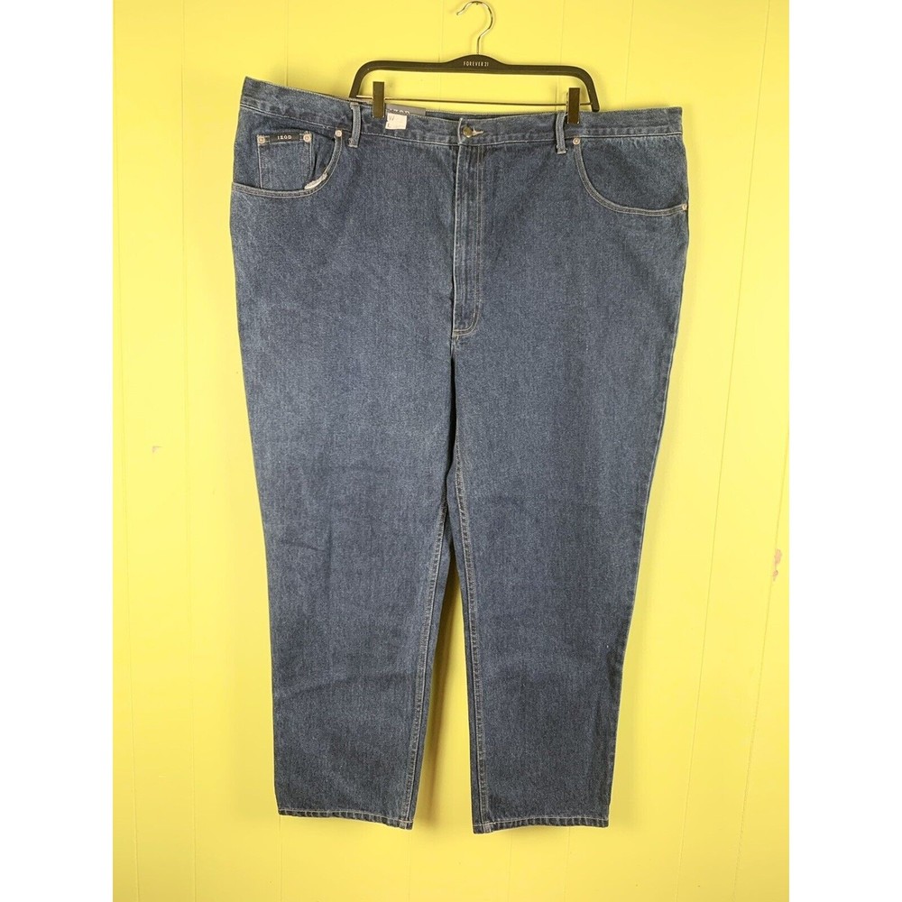 IZOD Jeans NWT Wash Men's Blue Classic Fit Straight Leg Jean Sz 52 x 30 ($55)